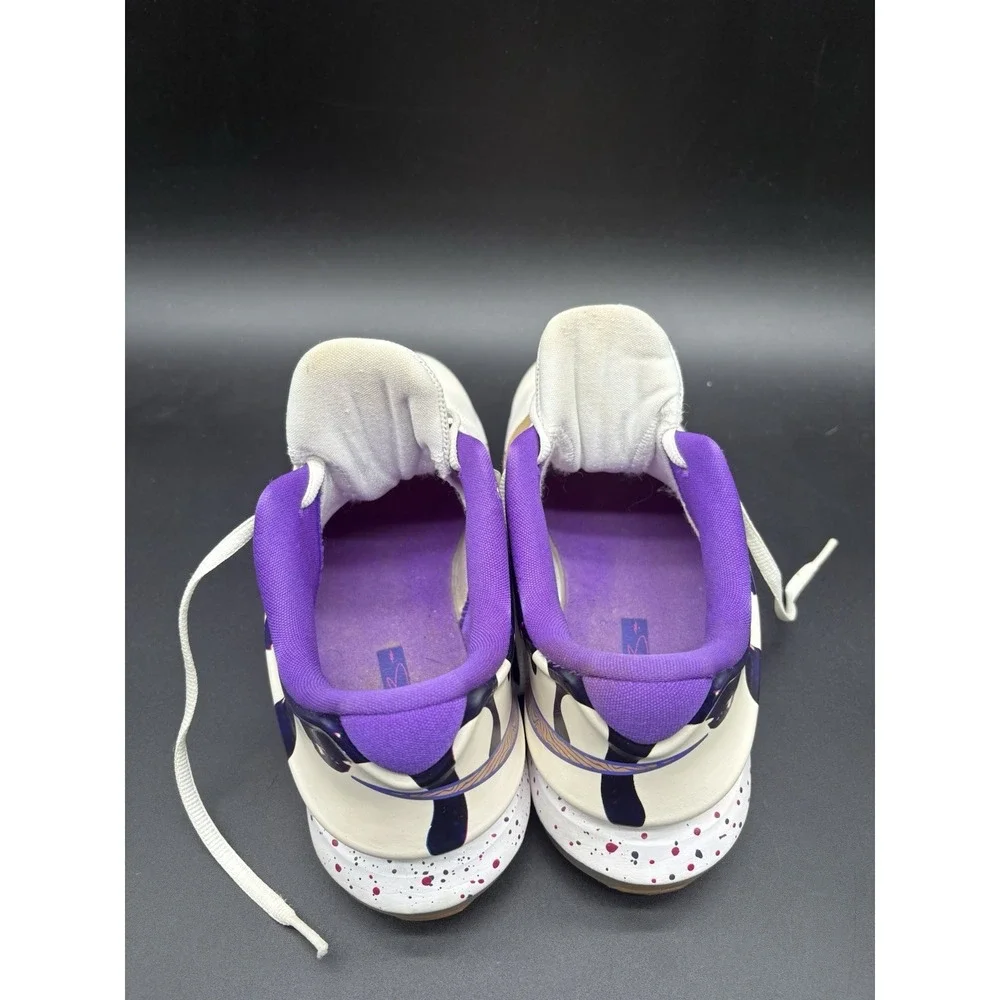 Nike KD 7 PB&J Basketball Shoes Youth 5Y White Purple Good Jelly Drip 669942-155